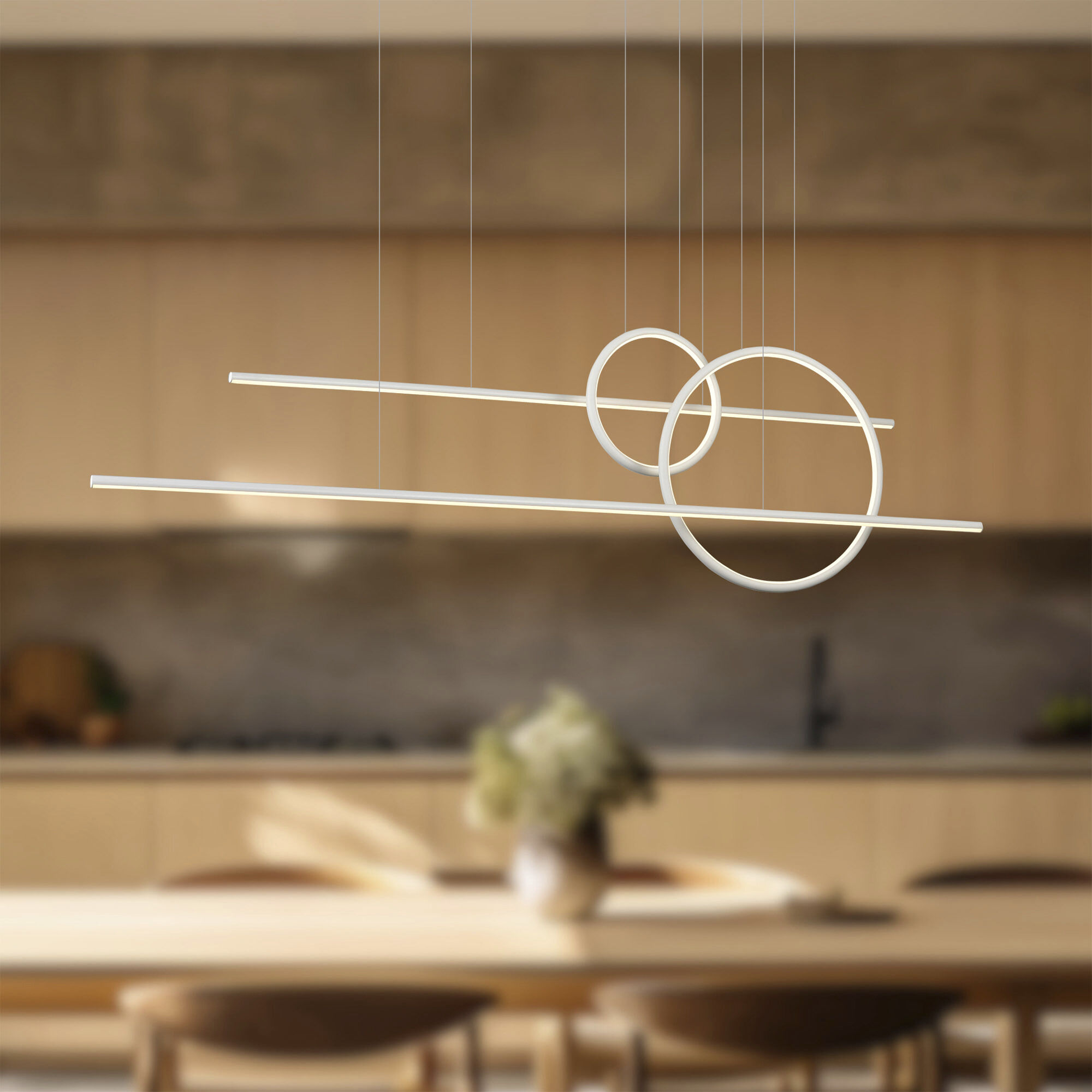 Chute Calypso Multi Pendant Ceiling Light in White